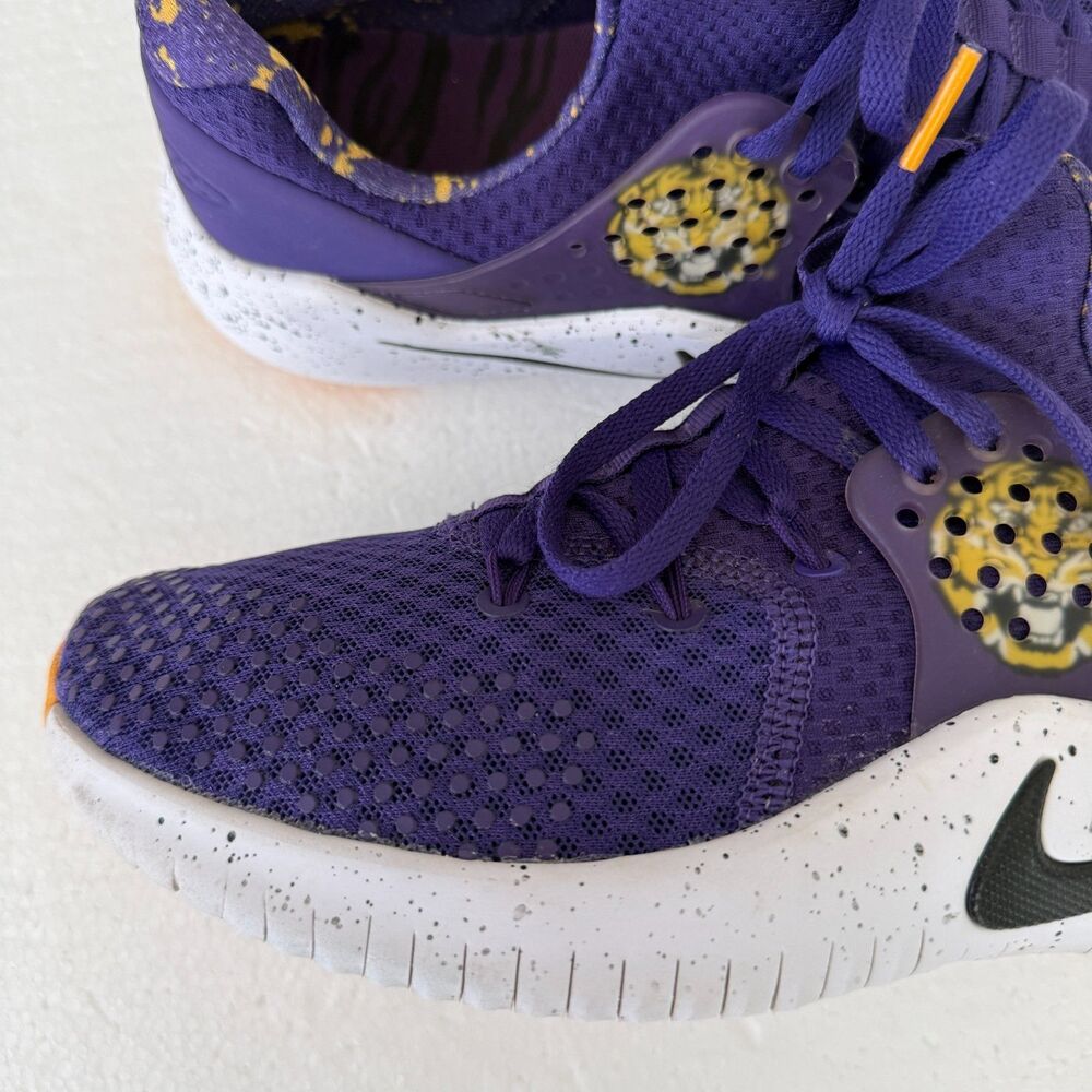 Size 8 - Nike LSU Tigers Free TR8 Cross Trainers Sneakers AR0413-500 Women’s - Picture 10 of 11